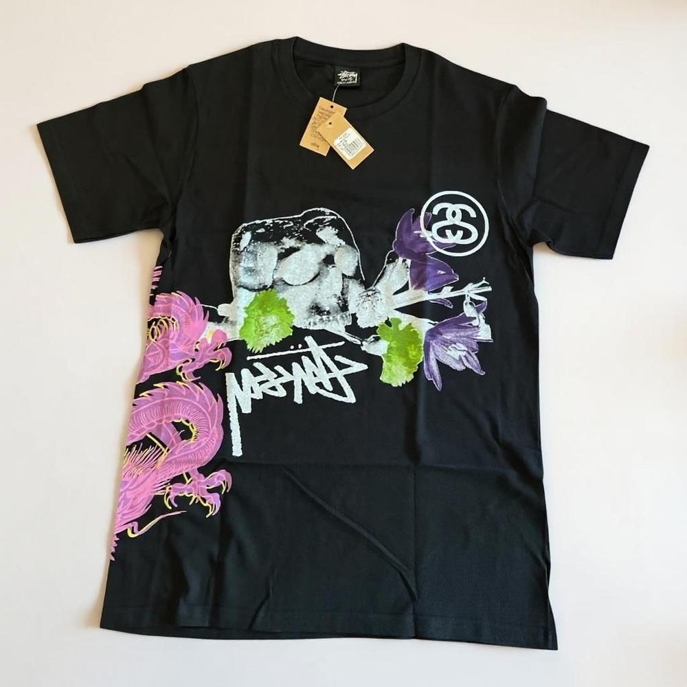🎊HOST PICK🎊 Stussy Black Strike Pigment Dyed Tee